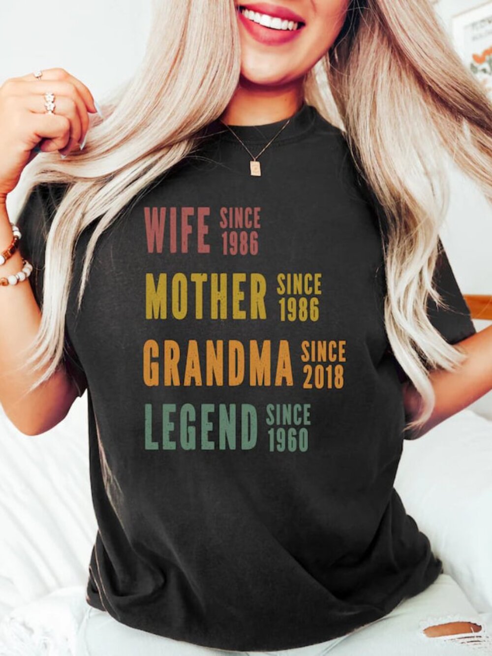 Funny Mom Birthday Gift, Personalized Mom Grandma Shirt, Mothers Day Tee